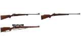 Three U.S. Military Pattern Bolt Action Sporting Rifles