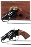 Two Colt Double Action Snub-Nosed Revolvers