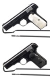 Two Colt Model 1903 Pocket Hammerless Pistols