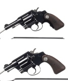 Two Colt Detective Special Double Action Revolvers