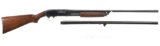 Remington 20 Gauge Model 31 Slide Action Shotgun Two Barrel Set