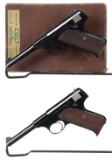 Two First Series Colt Woodsman Semi-Automatic Pistols