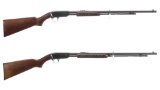 Two Winchester Model 61 Slide Action Rifles