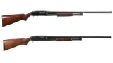 Two Winchester Model 12 Slide Action Shotguns