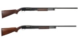 Two Winchester Model 12 Slide Action Shotguns