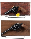 Two Colt Double Action Revolvers with Boxes