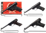 Four American .22 Rimfire Semi-Automatic Pistols
