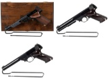Three High Standard Olympic Semi-Automatic .22 Short Pistols