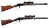 Two Winchester Model 94 Lever Action Carbines with Scopes