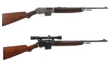 Two Winchester Self-Loading Rifles