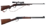 Two Lever Action Long Guns