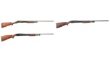 Three Winchester Slide Action Shotguns