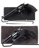 Two Colt Double Action Revolvers with Boxes