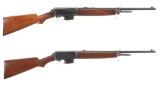 Two Winchester Self-Loading Rifles