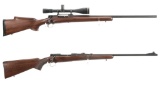 Two Pre-64 Winchester Model 70 Bolt Action Rifles