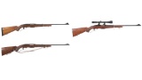 Three Winchester Model 88 Lever Action Rifles
