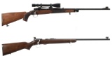 Two Winchester Bolt Action Rifles