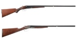 Two American Double Barrel Shotguns