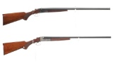 Two Ithaca/Lefever Nitro Special Double Barrel Shotguns