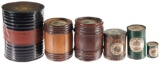 Six Black Powder Containers