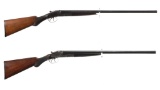 Two  Hunter Arms/L. C. Smith Grade 00 Side by Side Shotguns