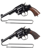 Two Smith & Wesson Model 1917 Double Action Revolvers