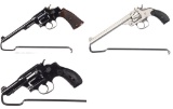 Three Smith & Wesson Double Action Revolvers