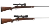 Two Kimber Bolt Action Rifles with Scopes