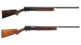 Two Belgian Browning Auto-5 Semi-Automatic Shotguns
