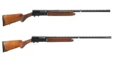Two Belgian Browning Auto-5 Semi-Automatic Shotguns