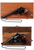 Two Smith & Wesson Double Action Revolvers with Cases