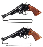 Two Smith & Wesson N Frame Double Action Revolvers