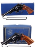 Two Smith & Wesson N-Frame Double Action Revolvers with Boxes