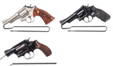 Three Smith & Wesson Double Action Revolvers