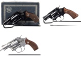Three Smith & Wesson Double Action Revolvers