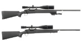 Two Remington Model 700 Bolt Action Rifles with Scopes