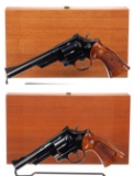 Two Cased Smith & Wesson N-Frame Double Action Revolvers