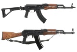 Two Romarm WASR Kalashnikov Style Semi-Automatic Rifles