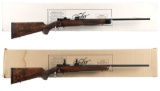 Two Kimber Model 22 Bolt Action Rifles with Boxes