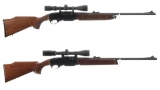 Two Remington Semi-Automatic Rifles with Scopes