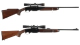 Two Remington Semi-Automatic Rifles with Scopes