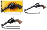 Three Ruger Blackhawk Single Action Revolvers