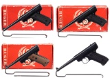 Four Ruger Standard Semi-Automatic Pistols