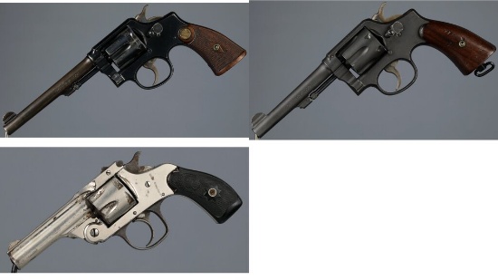 Three American Double Action Revolvers