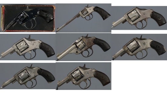 Eight Double Action Revolvers