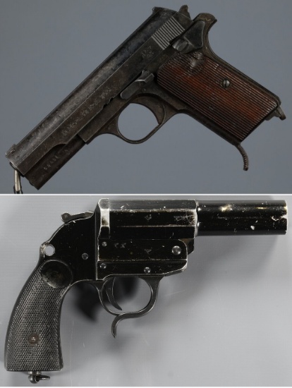 One Semi-Automatic Pistol and a Flare Pistol