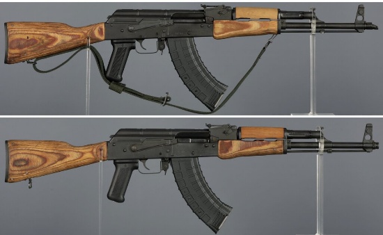 Two Romarm WASR-10 Semi-Automatic Rifles with Boxes