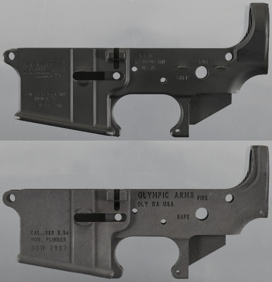 Two AR-15 Pattern Lower Receivers