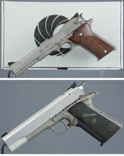 Two AMT Semi-Automatic Pistols