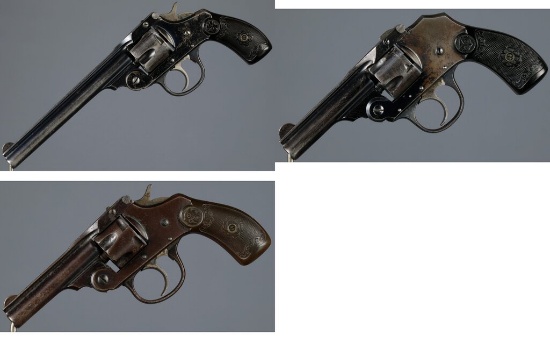 Three Iver Johnson Double Action Revolvers